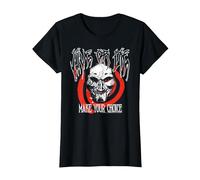 Saw Live Or Die Heavy Metal Jigsaw Horror Movie T-Shirt, Femme, Noir, XXL