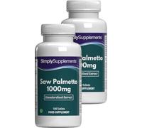 Saw Palmetto 1000 mg | Extrait de Serenoa Repens | Complément Alimentaire Naturel à Haute Puissance | 360 Comprimés Végétaliens | Format 3 Mois | SimplySupplements