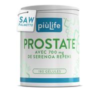Saw Palmetto Prostate et Confort Urinaire - Palmier Nain Gélules 700mg par dose PiùLife, 2/Jour, Avec Pygeum Africanum et Myrtille Antioxydant, 180 Gélules - Health Man