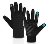 SAWANS Gants d'hiver pour Hommes et Femmes, Gants de Course à écran Tactile, antidérapants, Doux et Chauds, Gants de Sport Thermiques, Manchette élastique, Coupe-Vent, Conduite, Cyclisme,