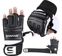 SAWANS Sac de Frappe, Gants de Boxe, Gants de karaté, Arts Martiaux, Arts Martiaux, Lutte, Muay Thai