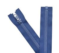 Sawaoke 2PCS N°5 25 cm Veste de Séparation Zip pour la Couture - Zip en Plastique Bleu Marine pour Manteau - Tailleur DIY Vêtements/Sacs Outils de Couture