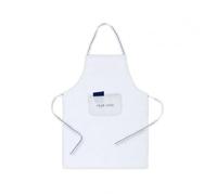 Sawfish Tablier de cuisine personnalisé en coton polyester avec double poche avant et bretelles bicolores