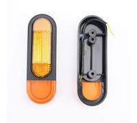 Sawhamale 1 paire de clignotants arrière LED réflecteurs de nuit pour scooter électrique Smartgyro K2 Matériau ABS Visibilité améliorée Décoration de sécurité