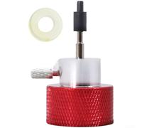 Sawhamale Adaptateur de gonflage ASA encastré noir avec valve de déverrouillage pour systèmes de flux de soda, filetage femelle G1/2 TR21 CGA320, port de gaz de 2,76 mm, construction en aluminium pour