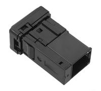 Sawhamale Adaptateur de port audio USB AUX noir ABS 12 V pour installation de console centrale compatible avec 2014-2019 OEM 86190-0E090 pour intégration du système audio de voiture