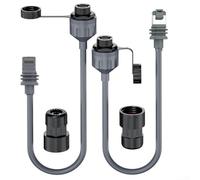 Sawhamale Adaptateur Ethernet V3/V4 pour Gen 3 Standard & Dish - Coupleur de câble réseau étanche IP68, 0,5 m compatible Cat6, cuivre sans oxygène 8 cœurs, T568B F (2 pièces)