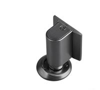 Sawhamale Butée de porte sans perforation avec base d'aspiration sous vide - Support de porte coupe-vent en alliage de zinc pour portes intérieures, pas de perçage nécessaire (gris)