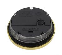 Sawhamale Cadran rétro en aluminium de 65 mm avec bordure dorée pour réparation d'horloge murale, pièces de rechange avec chiffres romains et arabes, accessoire 7# pile requise (A)