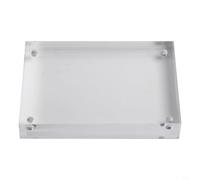 Sawhamale Cadre photo en acrylique transparent de 10 + 10 mm d'épaisseur pour affichage de bureau, support d'affiche transparent pour photos et œuvres d'art, 1 paquet (8 x 12 cm)