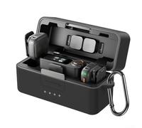 Sawhamale Coque de protection en silicone pour microphone DJI Mic 3 - Résistante aux chocs et à l'usure - Légère - Avec découpes précises - Noir