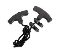 Sawhamale Corde de Cocking Noire 1.7m Réglable Enrouleur Aide à Enroulement avec Deux Poignées pour Accessoires de Chasse Construction en Caoutchouc Nylon Léger