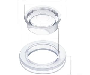 Sawhamale Ensemble de housses en silicone pour ouverture de table de patio de 5,1 cm, accessoire d'ombrage au bord de la piscine avec options blanc, noir, marron et rouge, comprend couvercle et pièce