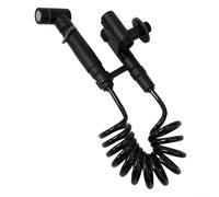 Sawhamale Ensemble de pulvérisateur hygiénique pour bidet de douche avec double valve d'angle de sortie à pression réglable pour couches de bébé, nettoyage des animaux domestiques, salle de bain