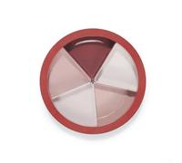 Sawhamale Grand plateau à goûter avec compartiments amovibles - Boîte de rangement empilable à 5 sections pour fruits secs, bonbons et collations, ABS/PP, 28,5 x 28,5 x 8 cm (rouge)