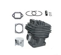 Sawhamale Kit d'anneau de cylindre de 56 mm pour pièces de tronçonneuse MS066 MS660 066, manchon d'assemblage de moteur de rechange argenté avec précision pour l'entretien des équipements électriques