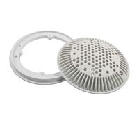 Sawhamale Kit de couvercle de vidange principal et cadre de piscine WG1030AVPAK2 20,3 cm, kit de vidange à double aspiration en ABS avec vis en acier inoxydable pour Hayward SPX1075 SPX1070