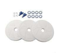 Sawhamale Kit de nettoyage de piscine avec 3 grandes roues, 8 roulements à billes, 2 roulements à turbine, 4 vis en plastique pour nettoyeur de piscine Polaris