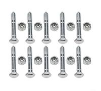 Sawhamale Lot de 10 goupilles de cisaillement et écrous de blocage pour souffleuse à neige Ariens modèles ST420-ST924, remplace 510015, 51001500; compatible avec 3865, 709155; taille du filetage 5/16