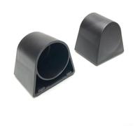 Sawhamale Lot de 2 butées de pied rondes de 38 mm avec base en caoutchouc antidérapant - Extrémité en plastique pour équipement de fitness - Noir