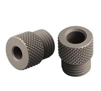 Sawhamale Lot de 2 gabarits de cheville à centrage automatique pour perçage du bois avec manchons de guidage en acier au carbone en tailles de 3, 5, 6, 8, 10 mm pour localisateur de trous filetés M14