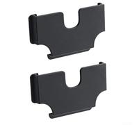 Sawhamale Lot de 2 organiseurs de cartes de voiture, boîte de rangement à une main solide pour tableau de bord, visière, porte, fente en TPE flexible pour cartes de crédit, d'identité, tickets, noir