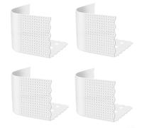 Sawhamale Lot de 4 clips de fixation d'angle en silicone pour drap de lit simple/double/grand lit/king size, 18 x 13 x 9,9 cm (transparent)