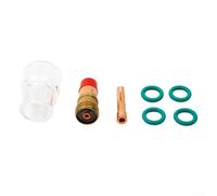 Sawhamale Lot de 7 torches de soudage TIG avec lentille à gaz # 12 tasse en verre pour torches à refroidissement par air WP-17 WP-18 WP-26, comprend des joints toriques de buse de serrage pour soudage