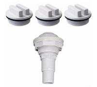 Sawhamale MAKHOON & ATIE Kit d'hivernage pour piscine hors sol avec raccord de jet de retour SP1023 et 3 couvercles filetés SP1022C avec joints toriques pour ports de retour Hayward 3,8 cm, sans