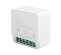 Sawhamale Module d'interrupteur intelligent 2, 3, 4 gangs, 2 voies WiFi pour domotique, application vocale, télécommande AC100-240 V 5 A, charge maximale à bascule compatible tactile (disjoncteurs