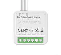 Sawhamale Module d'interrupteur intelligent 3.0, 2-Gang/3-Gang/4-Gang 2-Way Control pour Tuya & App, AC 100-240 V, 5 A, IP20, 41 × 41 × 22 mm (disjoncteurs à quatre voies)