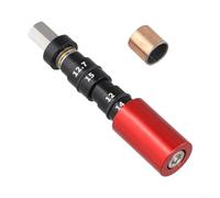 Sawhamale Outil d'installation de bague d'amortisseur arrière de vélo pour DU avec adaptateurs de 12 mm et 12,7 mm en alliage d'aluminium et acier inoxydable M6 x 90 mm avec bague de rechange de 14 mm