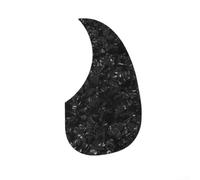 Sawhamale Pickguard en celluloïd pour guitare acoustique avec dos auto-adhésif pour guitare style guitare 108 x 99 mm Noir perle