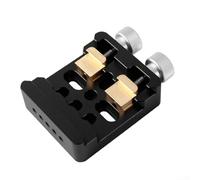 Sawhamale Pince de base de montage à queue d'aronde en alliage d'aluminium pour télescope astronomique Monture équatoriale avec boulons renforcés Rouge Argent 102 x 88,4 x 31,5 mm (Noir)