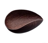 Sawhamale Plateau de présentation de grains de café en acier inoxydable avec base en bois de noyer, plaque de mesure en acier inoxydable 304 pour tasse et pesée, plateau portable pour la maison et le