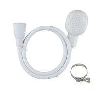 Sawhamale Pommeau de douche Quick-Connect avec tuyau flexible de 1 m, construction en PVC ABS, pour le lavage des animaux, le bain de bébé, le shampooing des cheveux, convient aux robinets standard