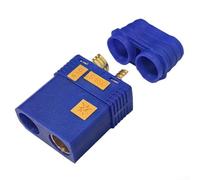 Sawhamale QS8-S+ Lot de connecteurs de batterie résistants aux étincelles - 130 A/200 A - Paire mâle et femelle - Antistatique - 8-10 AWG - Cuivre doré - Boîtier en nylon - Pour drones et (femelle