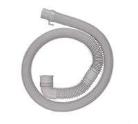 Sawhamale Rallonge de tuyau de vidange flexible de machine à laver avec collier de serrage, tuyau de rechange gris pour rondelles à charge frontale, répare les fuites et les fissures, tube