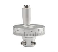 Sawhamale Roue de tour en alliage d'aluminium de 42 mm avec échelle gravée pour table coulissante manuelle, équipement de travail des métaux, finition argentée (8 mm)