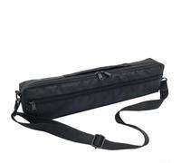 Sawhamale Sac à flûte avec doublure en laine douce pour flûtes de concert à 16/17 trous, étui de protection rembourré avec bandoulière réglable, lignes de sécurité réfléchissantes, compact et léger