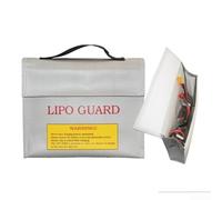 Sawhamale Sac de sécurité anti-explosion pour batterie - Étui de rangement résistant au feu pour voitures télécommandées FPV drones au lithium polymère - Argenté - 240 x 185 x 65 mm (215 x 165 x 45 mm