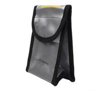 Sawhamale Sac de sécurité anti-explosion pour batterie - Étui de rangement résistant au feu pour voitures télécommandées FPV drones au lithium polymère - Argenté - 240 x 185 x 65 mm (115 x 100 x 75 mm
