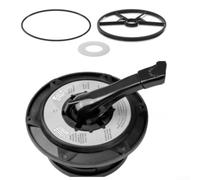Sawhamale SPX0714BA SP0714T Couvercle de soupape et poignée pour multi-valve Hayward, compatible avec les systèmes de filtre à sable Pro VL HCF S200 Series y compris S210t93SFT HCV20715, PVC R noir