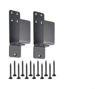 Sawhamale Support de barre de sécurité en acier pour bois de 2 x 4, quincaillerie de porte en forme de U pour la sécurité de la maison, s'adapte aux portes d'ouverture vers l'intérieur ou l'extérieur