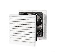 Sawhamale Ventilateur d'échappement latéral pour camping-car 12 V 24 V avec grille d'aération à persiennes pour caravane, camion, remorque, sortie d'air de refroidissement en plastique blanc, 150 mm x