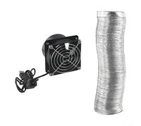 Sawhamale Ventilateur extracteur de fumée à souder alimenté par USB avec design sûr ESD, débit d'air 44 CFM, boîtier ABS, vitesse de 3500 tr/min et conduit de ventilation flexible pour atelier, bureau
