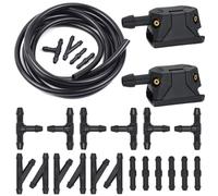 SAWILI Buses de Jets de pulvérisation d'eau de balai d'essuie-glace de lave-glace de voiture, for Mercedes, for Benz, Vito 638 639 W638 W639 W447 Buse de lave-glace(With Regulator)