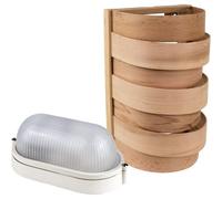 Sawo 917-VD en cèdre avec lampe de sauna E27 IP54 et câble en silicone de 5 m SiHF