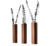 Sawoake Lot de 3 jardinières murales modernes en bois pour chambre à coucher et salle de bain - Pot de fleurs contemporains polyvalents - Décoration d'intérieur pour fleurs séchées et plantes vertes