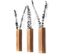 Sawoake Lot de 3 pots de fleurs, en bois, modernes, pour chambre à coucher et salle de bain, contemporains, polyvalents, décoration d'intérieur, pour fleurs séchées et plantes vertes artificielles,